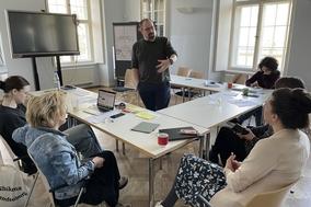 Mit der Beigeordneten Alexandra Adel fand in Gollwitz ein Treffen statt.