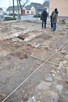 Ausgrabungsstelle an der Freiwilligen Feuerwehr am 10.03.2016