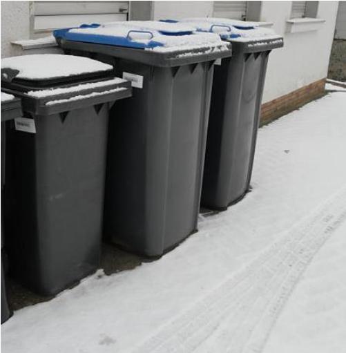 Festgefrorener Müll in Restmülltonnen oder Biotonnen - Tipps für den Winter