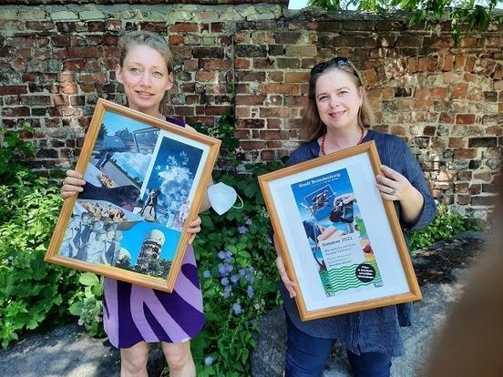 Susanne Petersen und Anja Grothe vom Stadtmuseum laden im „Sommer 2021“ alle Brandenburgerinnen und Brandenburgern ein, ein Stimmungsbild der Stadt zu gestalten.