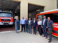 Gruppenbild in der Feuerwache.