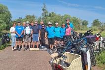 Gruppenbild bei einem Stopp.