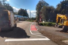 Der Weg zur Planebrücke stadtauswärts.