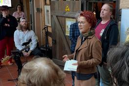 Künstlerin Bettine Engel eröffnete ihre Ausstellung