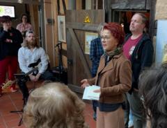 Künstlerin Bettine Engel eröffnete ihre Ausstellung