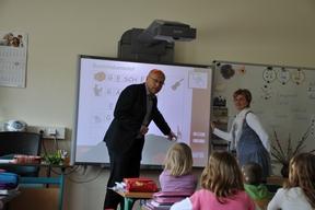 Teilnahme von Anders Agger am Deutschunterricht in der Wilhelm-Busch-Schule