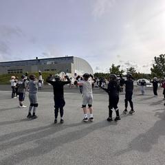 Die dänischen Jugendlichen hatten viel Spaß beim Workshop