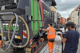 Großes Maschinenaufgebot auf der Straße Parduin. Der rbb war dabei, berichtet unter anderem am 20. August 2025 in der 18:00-Uhr-Sendung "Der Tag".