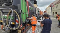 Großes Maschinenaufgebot auf der Straße Parduin. Der rbb war dabei, berichtet unter anderem am 20. August 2025 in der 18:00-Uhr-Sendung "Der Tag".