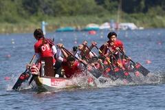 Chinesische Paddler.