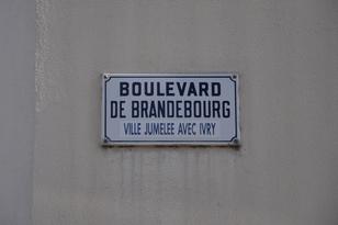 Straßenschild des Boulevard de Brandenbourg