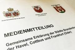 Medienmitteilung der Städte Cottbus, Frankfurt (Oder), Brandenburg an der Havel