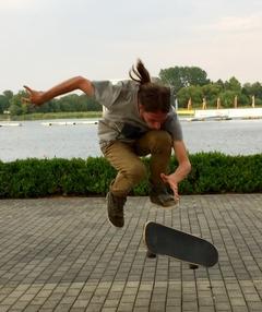 Beim Showprogramm wurde auch die vom 4.-6. Oktober 2019  stattfindende Freestyle-Skateboarding-EM im Brandenburger Industriemuseum beworben.