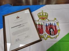 Marga Goren-Gothelfs Ehrenbürger-Urkunde.