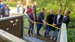 Einweihung der Waldmops-Aussichtsplattform im Humboldthain.