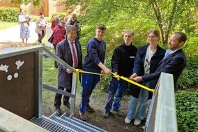 Einweihung der Waldmops-Aussichtsplattform im Humboldthain.