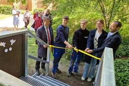 Einweihung der Waldmops-Aussichtsplattform im Humboldthain.