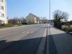 Ansicht des neues Gehweges in Richtung Otto-Sidow-Straße