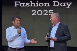 Oberbürgermeister Steffen Scheller und STG-Geschäftsführer Thomas Krüger begrüßten die Gäste des Fashion Days.