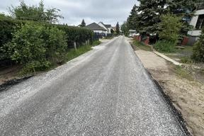Ansicht der neu hergestellten Fahrbahn
