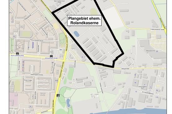 Entwurf der 10. Änderung des Flächennutzungsplans der Stadt Brandenburg an der Havel zum „Gewerbegebiet Rolandkaserne“ wird öffentlich ausgelegt