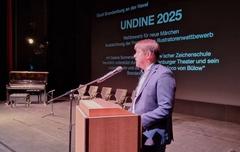 Oberbürgermeister Steffen Scheller hielt ebenso wie der Jury-Vorsitzender Thomas Bartel ein Grußwort.