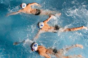 schwimmende Wasserballer