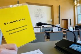 Stimmkarte zur Sitzung