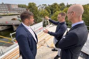 OB Steffen Scheller AL Martin Dornblut MHB-Kanzler Gerrit Fleige