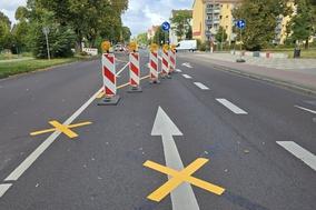 Baustelle in der Willi-Sänger-Straße.