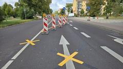 Baustelle in der Willi-Sänger-Straße.