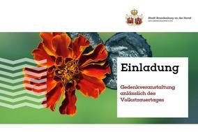 Kranzniederlegung zum Volkstrauertag
