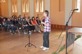 Bei der Preisverleihung im Rolandsaal