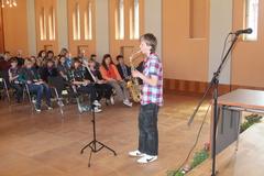 Bei der Preisverleihung im Rolandsaal