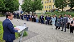 Oberbürgermeister Steffen Scheller sprach zu den Gästen.