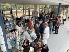 Informationsstand des Gesundheitswesens beim Berufemarkt 2022