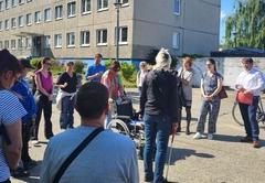 Ausgangspunkt war das ehemalige Übergangswohnheim in der Flämingstraße.