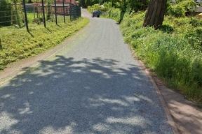 Ansicht der neu hergestellten Fahrbahn