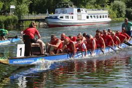 Die Fire Dragons holten mit 01:05,40 Minuten den Sieg.