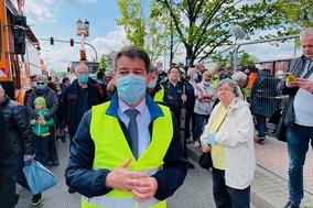 Brücke 20. Jahrestag am Altstädtischen Bahnhof ist nun Geschichte