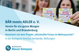 In zwei Brandenburger Stadtteilen sollen Hitzehelferinnen und -helfer ausgebildet werden.