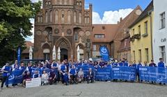 Verabschiedung der sportlichen Delegation zu den Nationalen Special Olympics Spielen in Saarbrücken.