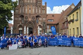 Verabschiedung der sportlichen Delegation zu den Nationalen Special Olympics Spielen in Saarbrücken.