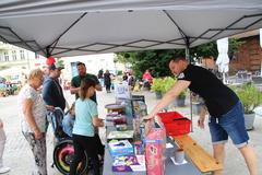 Die Fouqué-Bibliothek unterstützte mit Spielen.