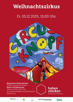 Veranstaltungsplakat für den Weihnachtscircus