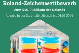 Das Plakat zum Roland-Zeichenwettbewerb