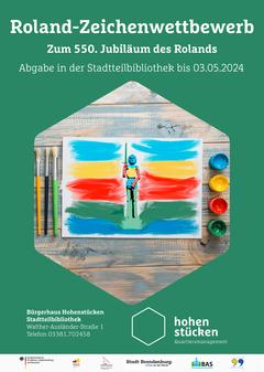 Das Plakat zum Roland-Zeichenwettbewerb