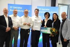 Auszeichnung der ZF Getriebe Brandenburg GmbH als "TOP-Ausbildungsbetrieb"