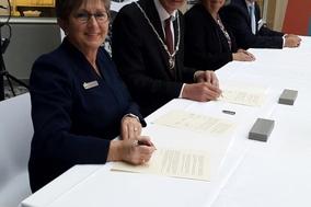 Oberbürgermeisterin Dr. Dietlind Tiemann und SVV – Delegation in Dänemark