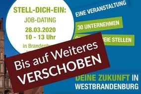 Wirtschaftsregion Westbrandenburg – Job-Messe am 28.03.2020 und Werbeaktion am 12.03.2020 bis auf Weiteres verschoben
